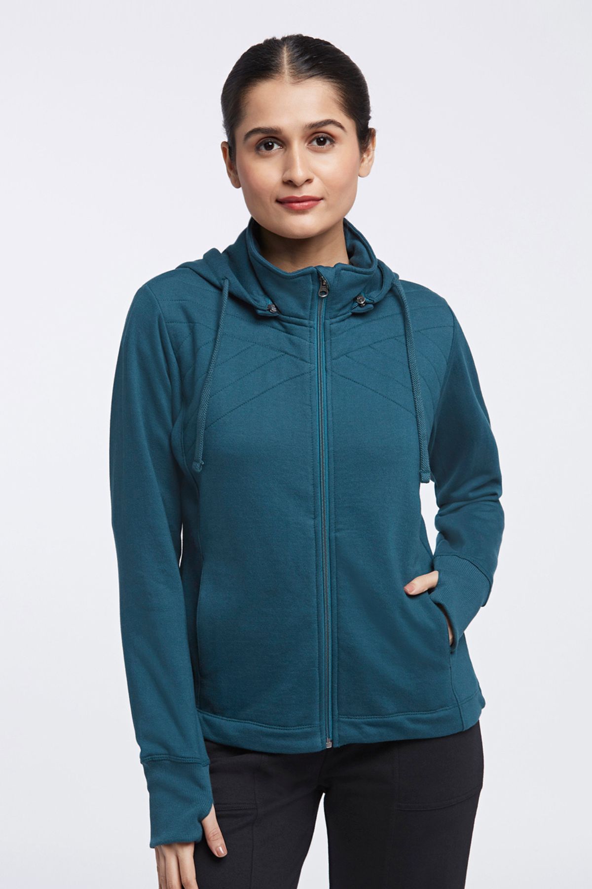Fleece Lined Sweatshirt | Blue | Women